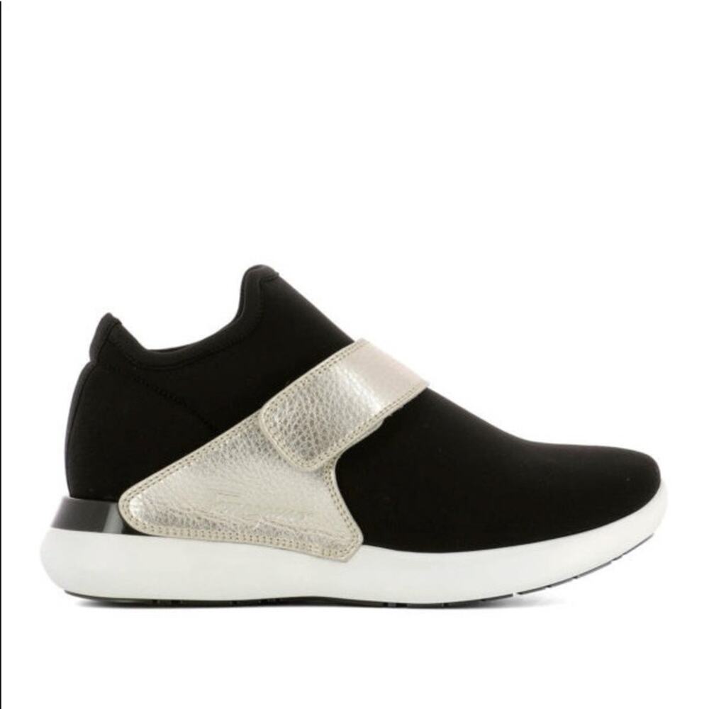 Salvatore Ferragamo Palau Black Fabric slip-ons with Band Sneakers Size‎ l0 C